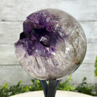 Extra Plus Druzy Amethyst Sphere on a Metal Stand, 4.4 lbs & 9" Tall #5630-0065 - Brazil GemsBrazil GemsExtra Plus Druzy Amethyst Sphere on a Metal Stand, 4.4 lbs & 9" Tall #5630-0065Spheres5630-0065
