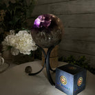 Extra Plus Druzy Amethyst Sphere on a Metal Stand, 4.4 lbs & 9" Tall #5630-0065 - Brazil GemsBrazil GemsExtra Plus Druzy Amethyst Sphere on a Metal Stand, 4.4 lbs & 9" Tall #5630-0065Spheres5630-0065