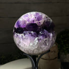 Extra Plus Druzy Amethyst Sphere on a Metal Stand, 4.4 lbs & 9" Tall #5630-0065 - Brazil GemsBrazil GemsExtra Plus Druzy Amethyst Sphere on a Metal Stand, 4.4 lbs & 9" Tall #5630-0065Spheres5630-0065
