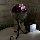 Extra Plus Druzy Amethyst Sphere on a Metal Stand, 4.4 lbs & 9" Tall #5630-0065 - Brazil GemsBrazil GemsExtra Plus Druzy Amethyst Sphere on a Metal Stand, 4.4 lbs & 9" Tall #5630-0065Spheres5630-0065