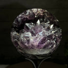 Extra Plus Druzy Amethyst Sphere on a Metal Stand, 6.7 lbs & 9.9" Tall #5630-0067 - Brazil GemsBrazil GemsExtra Plus Druzy Amethyst Sphere on a Metal Stand, 6.7 lbs & 9.9" Tall #5630-0067Spheres5630-0067