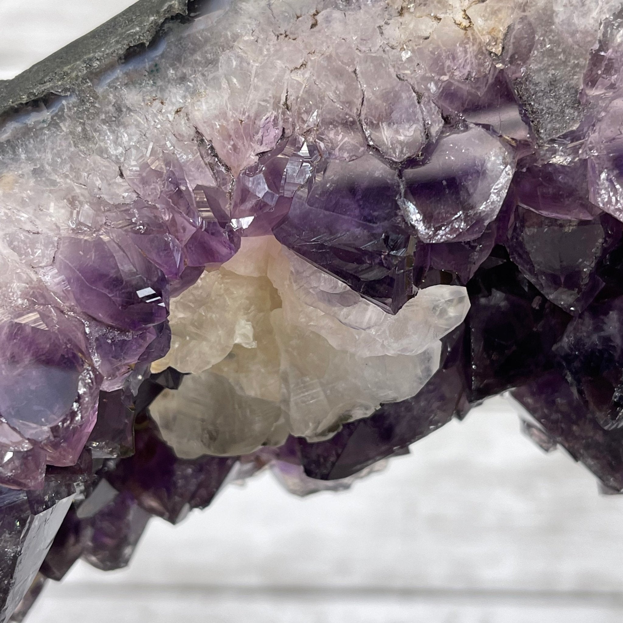 Extra Plus Quality 2-Sided Brazilian Amethyst Cathedral, 37.8 lbs, 22.5" tall, #5605-0073 by Brazil Gems - Brazil GemsBrazil GemsExtra Plus Quality 2-Sided Brazilian Amethyst Cathedral, 37.8 lbs, 22.5" tall, #5605-0073 by Brazil GemsOpen 2-Sided Cathedrals5605-0073