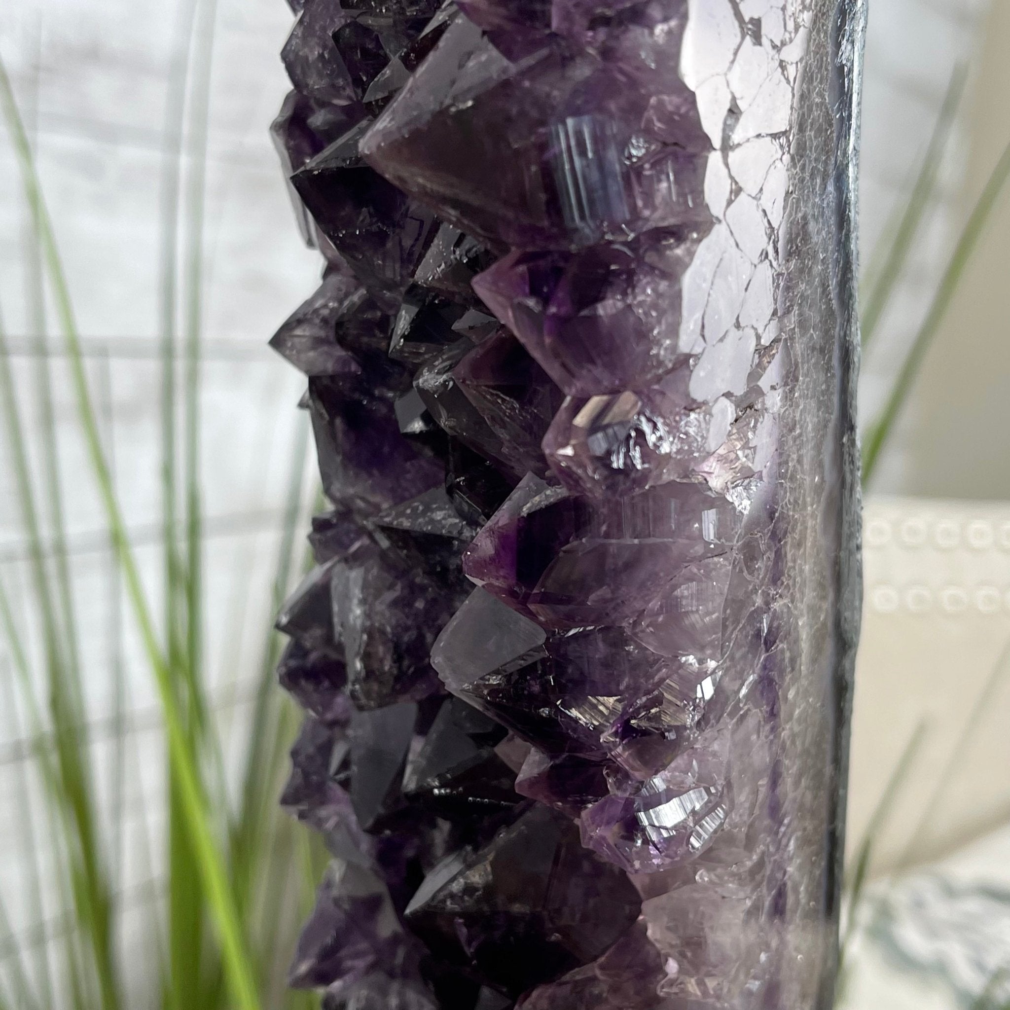 Extra Plus Quality 2-Sided Brazilian Amethyst Cathedral, 37.8 lbs, 22.5" tall, #5605-0073 by Brazil Gems - Brazil GemsBrazil GemsExtra Plus Quality 2-Sided Brazilian Amethyst Cathedral, 37.8 lbs, 22.5" tall, #5605-0073 by Brazil GemsOpen 2-Sided Cathedrals5605-0073