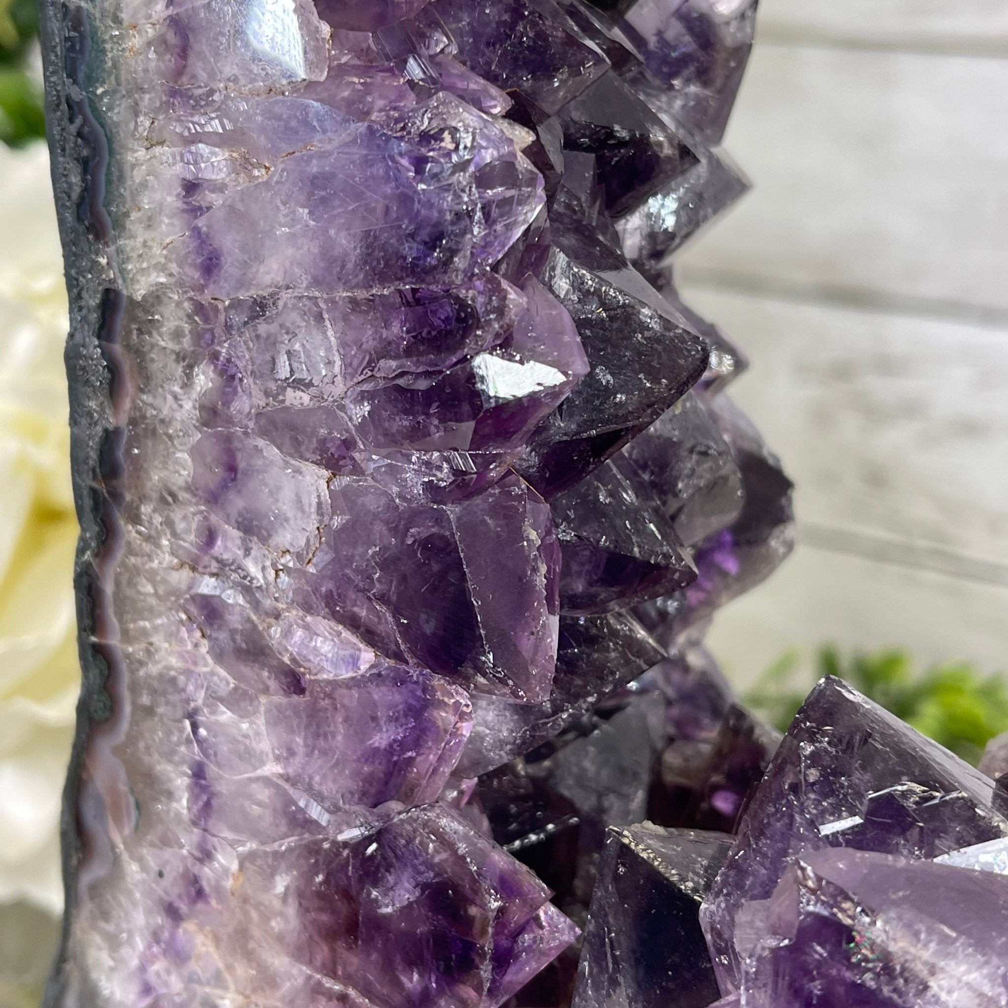 Extra Plus Quality 2-Sided Brazilian Amethyst Cathedral, 37.8 lbs, 22.5" tall, #5605-0073 by Brazil Gems - Brazil GemsBrazil GemsExtra Plus Quality 2-Sided Brazilian Amethyst Cathedral, 37.8 lbs, 22.5" tall, #5605-0073 by Brazil GemsOpen 2-Sided Cathedrals5605-0073