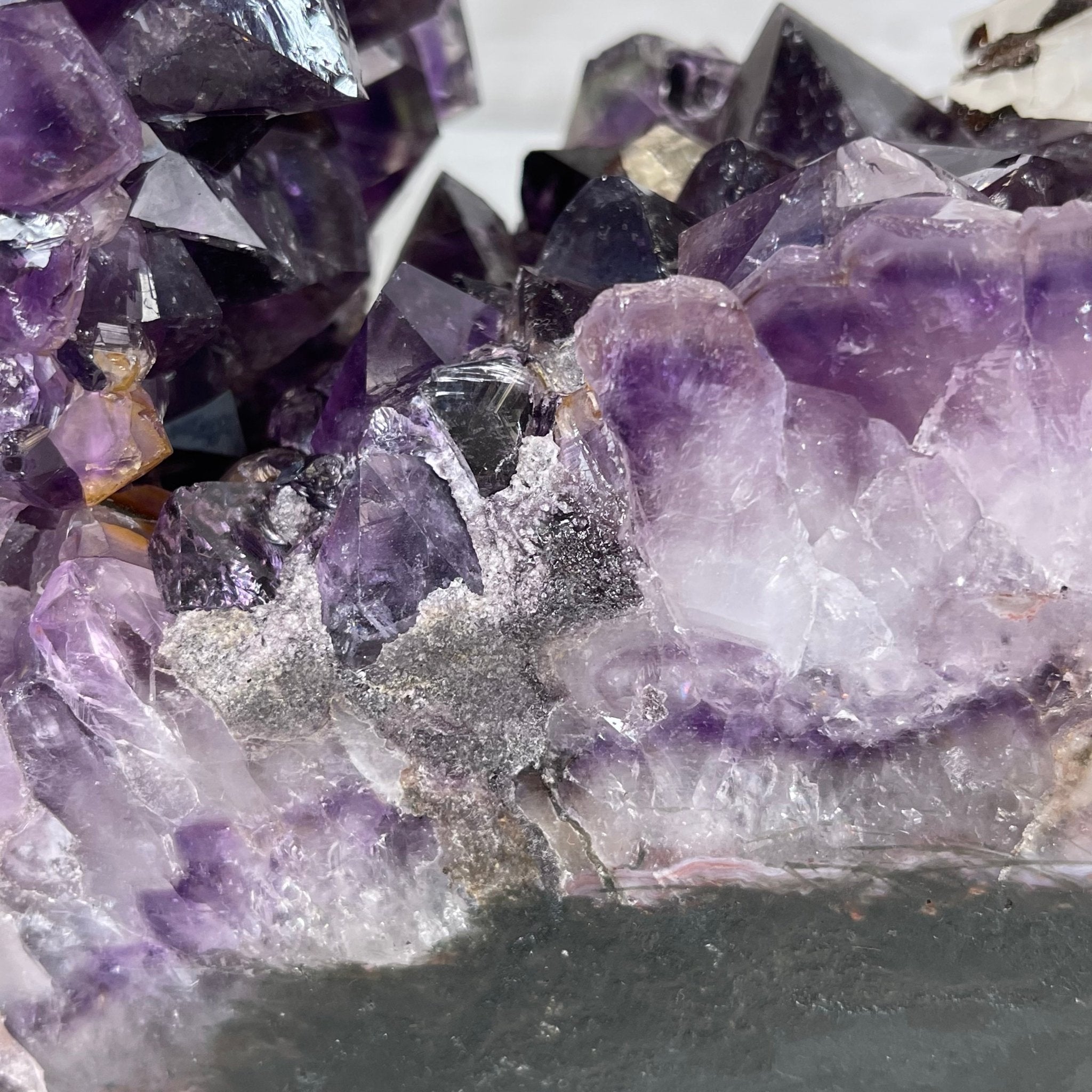 Extra Plus Quality 2-Sided Brazilian Amethyst Cathedral, 37.8 lbs, 22.5" tall, #5605-0073 by Brazil Gems - Brazil GemsBrazil GemsExtra Plus Quality 2-Sided Brazilian Amethyst Cathedral, 37.8 lbs, 22.5" tall, #5605-0073 by Brazil GemsOpen 2-Sided Cathedrals5605-0073