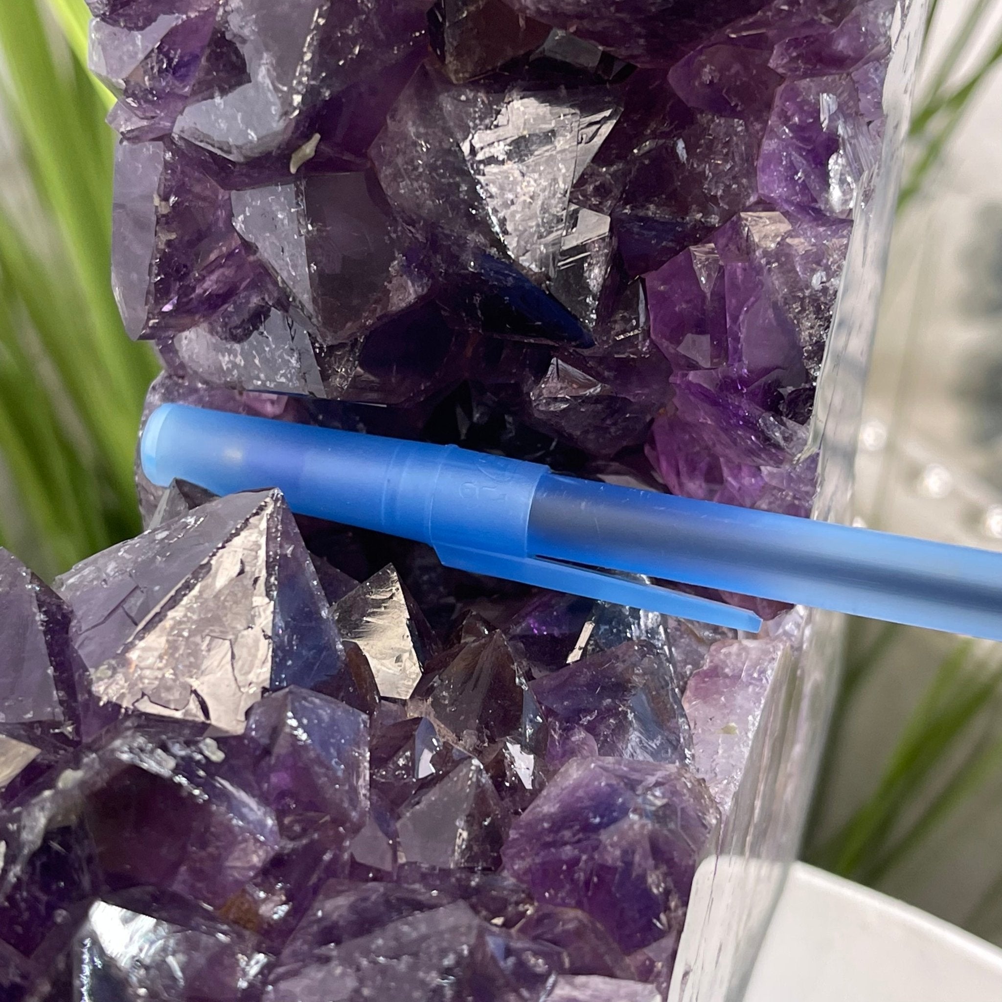 Extra Plus Quality 2-Sided Brazilian Amethyst Cathedral, 37.8 lbs, 22.5" tall, #5605-0073 by Brazil Gems - Brazil GemsBrazil GemsExtra Plus Quality 2-Sided Brazilian Amethyst Cathedral, 37.8 lbs, 22.5" tall, #5605-0073 by Brazil GemsOpen 2-Sided Cathedrals5605-0073