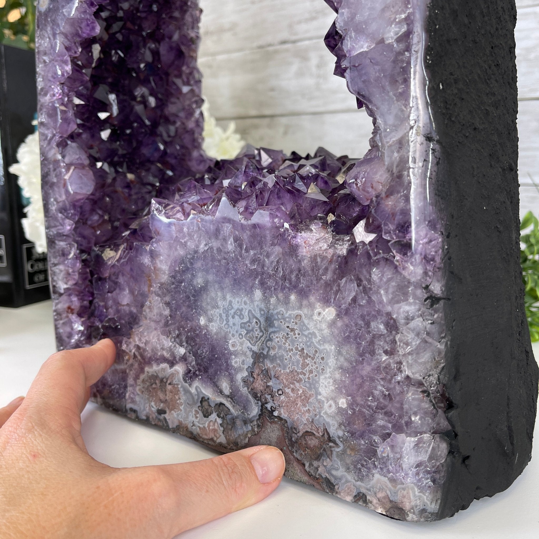 Extra Plus Quality 2-Sided Brazilian Amethyst Cathedral, 42 lbs, 22.5" tall, #5605-0060 by Brazil Gems - Brazil GemsBrazil GemsExtra Plus Quality 2-Sided Brazilian Amethyst Cathedral, 42 lbs, 22.5" tall, #5605-0060 by Brazil GemsOpen 2-Sided Cathedrals5605-0060