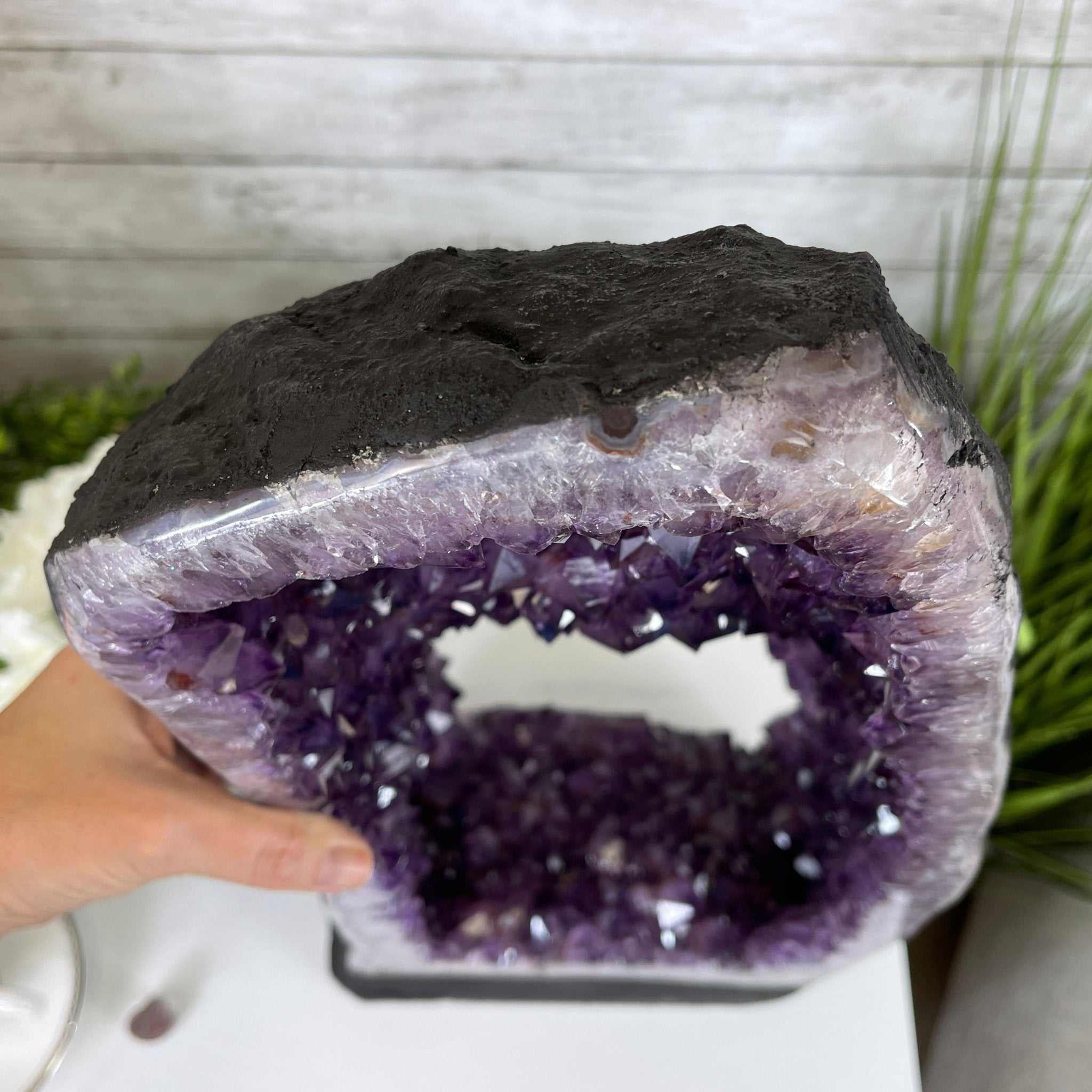 Extra Plus Quality 2-Sided Brazilian Amethyst Cathedral, 42 lbs, 22.5" tall, #5605-0060 by Brazil Gems - Brazil GemsBrazil GemsExtra Plus Quality 2-Sided Brazilian Amethyst Cathedral, 42 lbs, 22.5" tall, #5605-0060 by Brazil GemsOpen 2-Sided Cathedrals5605-0060