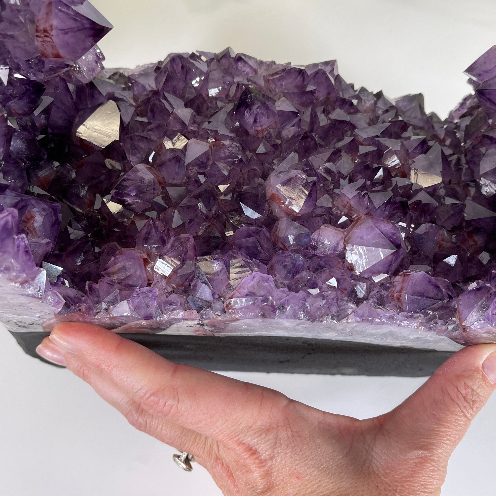 Extra Plus Quality 2-Sided Brazilian Amethyst Cathedral, 42 lbs, 22.5" tall, #5605-0060 by Brazil Gems - Brazil GemsBrazil GemsExtra Plus Quality 2-Sided Brazilian Amethyst Cathedral, 42 lbs, 22.5" tall, #5605-0060 by Brazil GemsOpen 2-Sided Cathedrals5605-0060