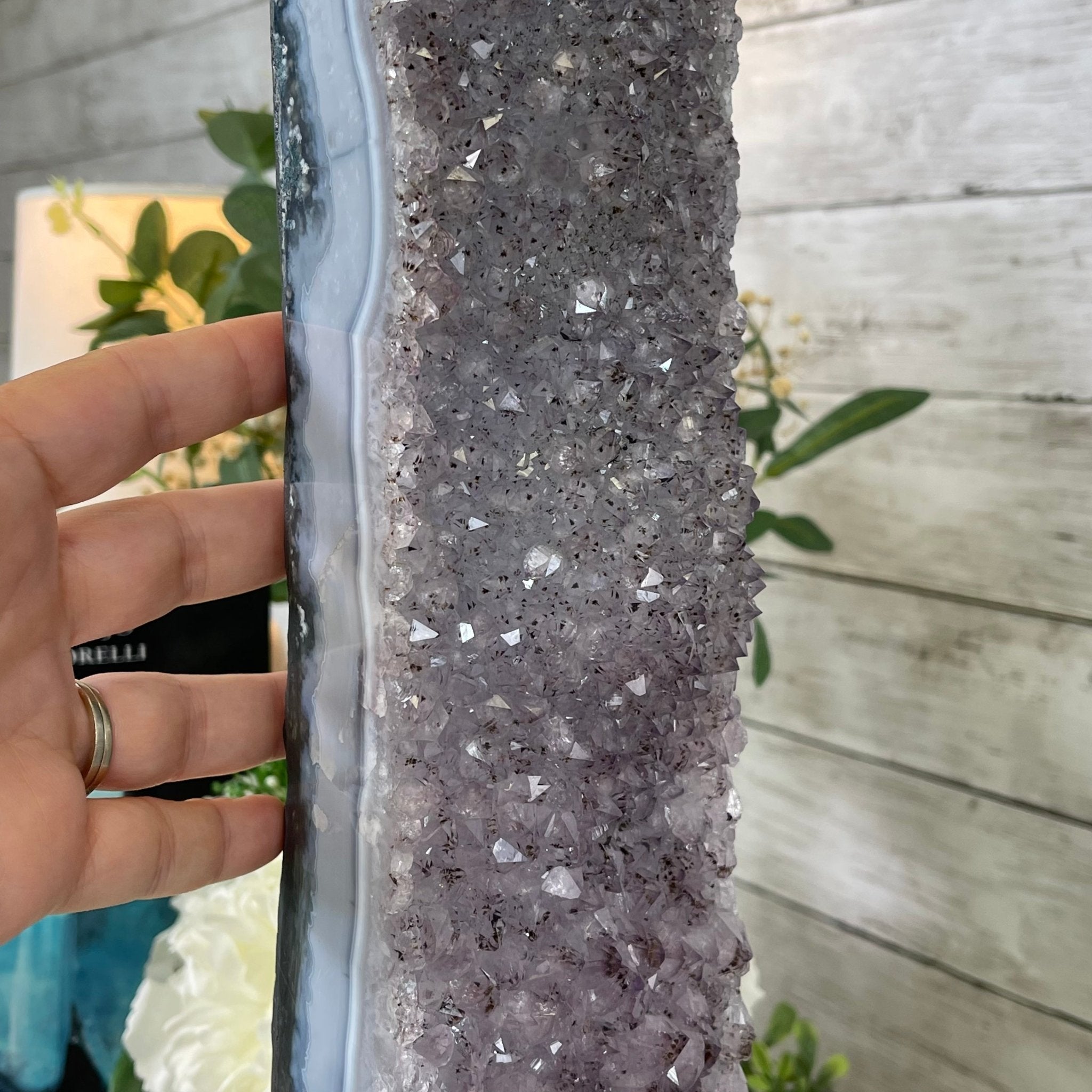 Extra Plus Quality 2-Sided Brazilian Amethyst Cathedral, 51.4 lbs, 26.25" tall, #5605-0074 by Brazil Gems - Brazil GemsBrazil GemsExtra Plus Quality 2-Sided Brazilian Amethyst Cathedral, 51.4 lbs, 26.25" tall, #5605-0074 by Brazil GemsOpen 2-Sided Cathedrals5605-0074
