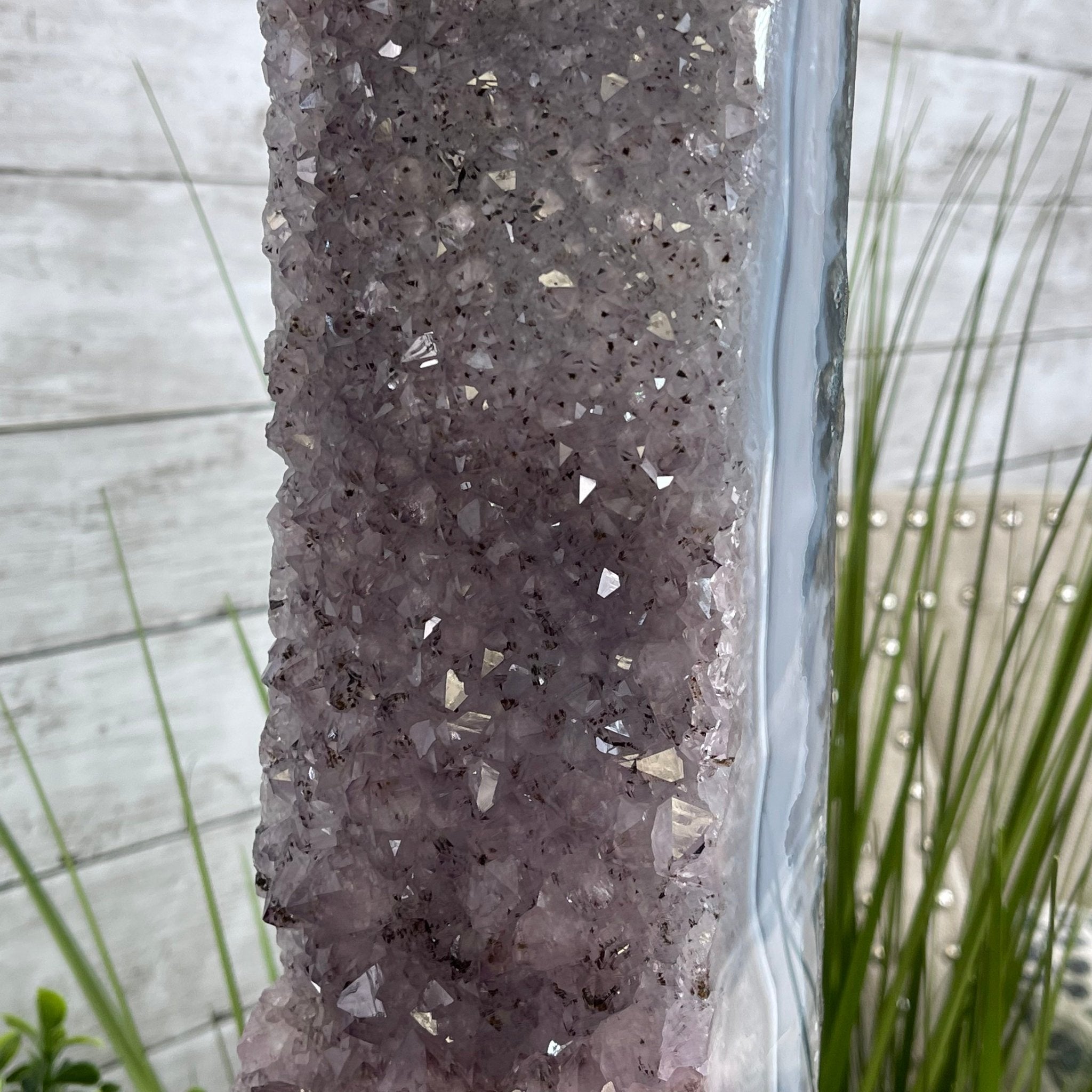 Extra Plus Quality 2-Sided Brazilian Amethyst Cathedral, 51.4 lbs, 26.25" tall, #5605-0074 by Brazil Gems - Brazil GemsBrazil GemsExtra Plus Quality 2-Sided Brazilian Amethyst Cathedral, 51.4 lbs, 26.25" tall, #5605-0074 by Brazil GemsOpen 2-Sided Cathedrals5605-0074