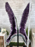 Extra Plus Quality Amethyst Butterfly Wings 311 lbs & 72" Tall #5493-0045 - Brazil GemsBrazil GemsExtra Plus Quality Amethyst Butterfly Wings 311 lbs & 72" Tall #5493-0045Amethyst Butterfly Wings5493-0045
