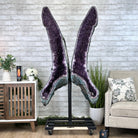 Extra Plus Quality Amethyst Butterfly Wings 311 lbs & 72" Tall #5493-0045 - Brazil GemsBrazil GemsExtra Plus Quality Amethyst Butterfly Wings 311 lbs & 72" Tall #5493-0045Amethyst Butterfly Wings5493-0045