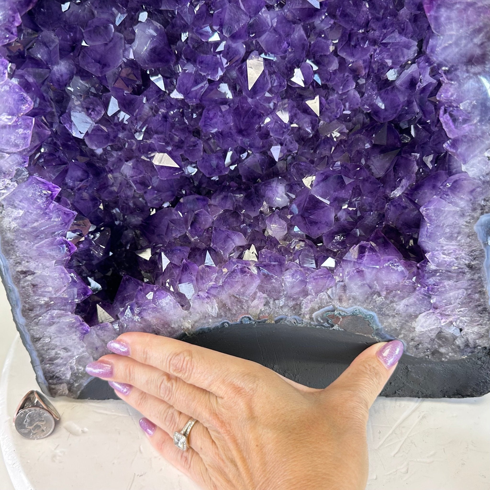 Extra Plus Quality Amethyst Cathedral, 61.8 lbs & 16.9" Tall #5601 - 1323 - Brazil GemsBrazil GemsExtra Plus Quality Amethyst Cathedral, 61.8 lbs & 16.9" Tall #5601 - 1323Cathedrals5601 - 1323