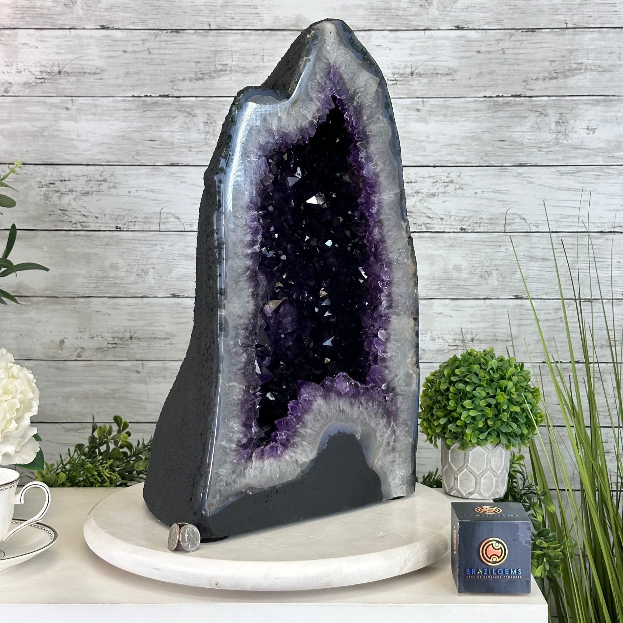 Extra Plus Quality Amethyst Cathedral, 67.4 lbs & 19" Tall #5601 - 1325 - Brazil GemsBrazil GemsExtra Plus Quality Amethyst Cathedral, 67.4 lbs & 19" Tall #5601 - 1325Cathedrals5601 - 1325