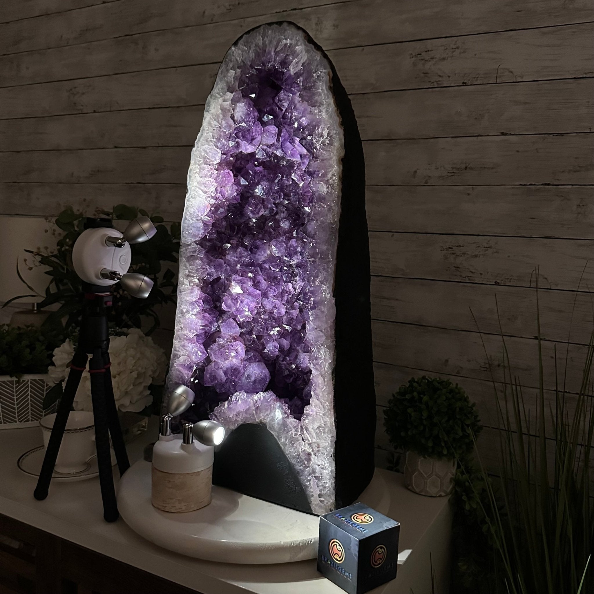Extra Plus Quality Amethyst Cathedral, 84.8 lbs & 23.75" Tall #5601 - 0654 - Brazil GemsBrazil GemsExtra Plus Quality Amethyst Cathedral, 84.8 lbs & 23.75" Tall #5601 - 0654Cathedrals5601 - 0654