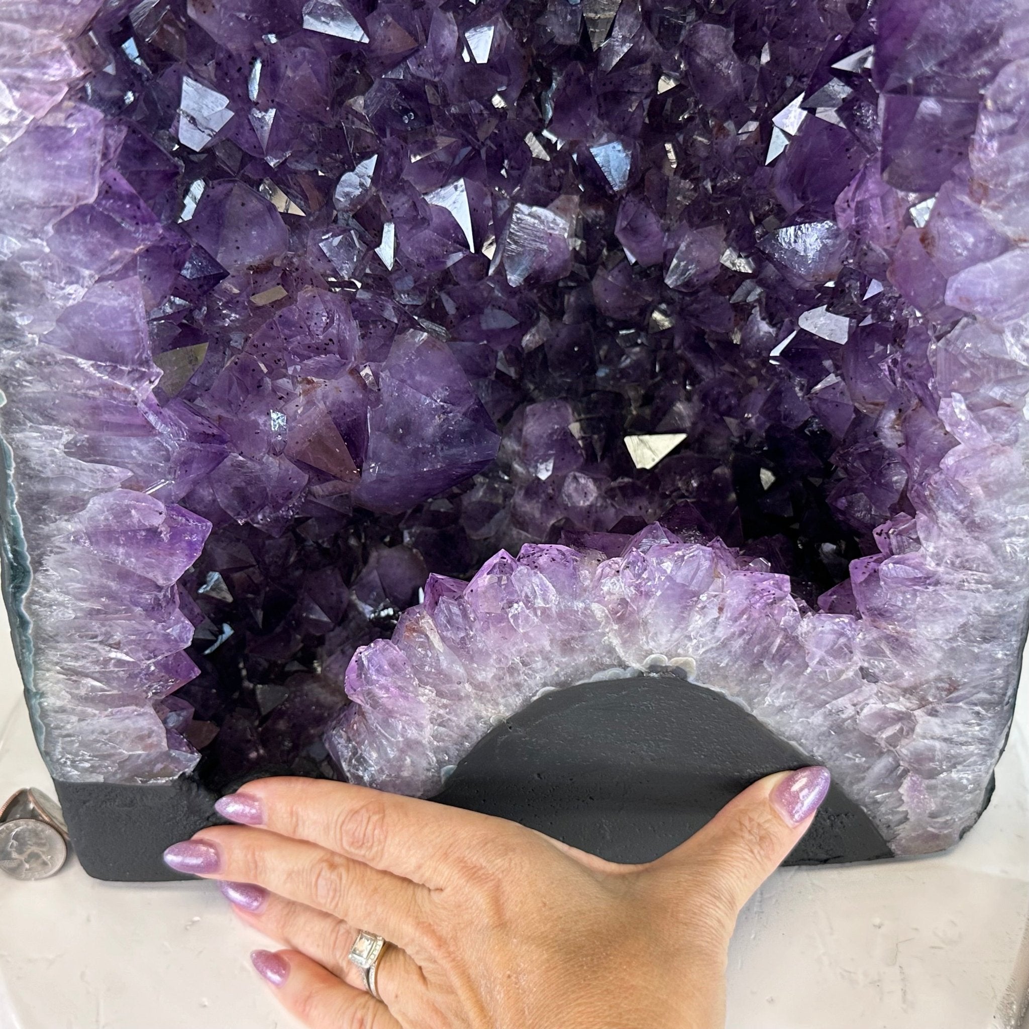 Extra Plus Quality Amethyst Cathedral, 84.8 lbs & 23.75" Tall #5601 - 0654 - Brazil GemsBrazil GemsExtra Plus Quality Amethyst Cathedral, 84.8 lbs & 23.75" Tall #5601 - 0654Cathedrals5601 - 0654
