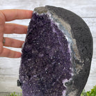 Extra Plus Quality Amethyst Druse Cluster on Metal Stand, 12.5 lbs & 14" tall #5491-0046 by Brazil Gems - Brazil GemsBrazil GemsExtra Plus Quality Amethyst Druse Cluster on Metal Stand, 12.5 lbs & 14" tall #5491-0046 by Brazil GemsClusters on Fixed Bases5491-0046