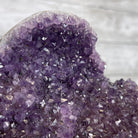 Extra Plus Quality Amethyst Druse Cluster on Metal Stand, 14.4 lbs & 14.25" tall #5491-0056 by Brazil Gems - Brazil GemsBrazil GemsExtra Plus Quality Amethyst Druse Cluster on Metal Stand, 14.4 lbs & 14.25" tall #5491-0056 by Brazil GemsClusters on Fixed Bases5491-0056