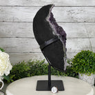 Extra Plus Quality Amethyst Druse Cluster on Metal Stand, 14.4 lbs & 14.25" tall #5491-0056 by Brazil Gems - Brazil GemsBrazil GemsExtra Plus Quality Amethyst Druse Cluster on Metal Stand, 14.4 lbs & 14.25" tall #5491-0056 by Brazil GemsClusters on Fixed Bases5491-0056