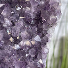 Extra Plus Quality Amethyst Druse Cluster on Metal Stand, 14.8 lbs & 13.25" tall #5491-0053 by Brazil Gems - Brazil GemsBrazil GemsExtra Plus Quality Amethyst Druse Cluster on Metal Stand, 14.8 lbs & 13.25" tall #5491-0053 by Brazil GemsClusters on Fixed Bases5491-0053