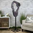 Extra Plus Quality Amethyst Druse Crystal Portal on a Stand, 85 lbs & 66.75" Tall Model #5606-0011 by Brazil Gems - Brazil GemsBrazil GemsExtra Plus Quality Amethyst Druse Crystal Portal on a Stand, 85 lbs & 66.75" Tall Model #5606-0011 by Brazil GemsPortals on Fixed Bases5606-0011