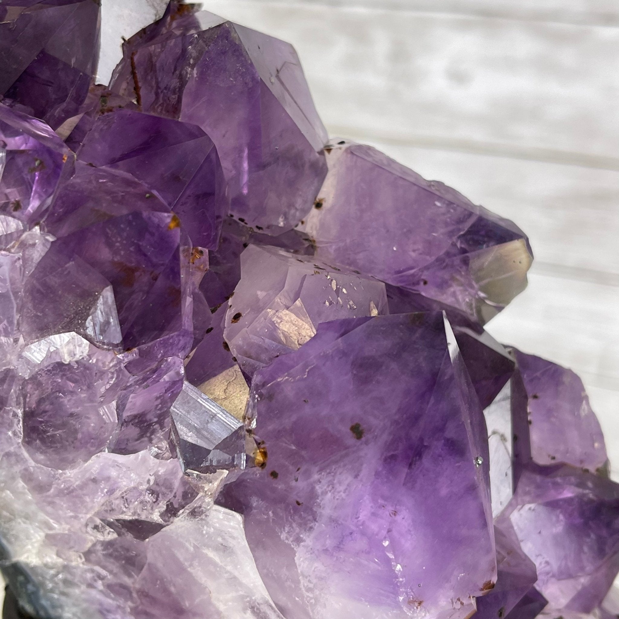 Extra Plus Quality Amethyst Druse Crystal Portal on a Stand, 85 lbs & 66.75" Tall Model #5606-0011 by Brazil Gems - Brazil GemsBrazil GemsExtra Plus Quality Amethyst Druse Crystal Portal on a Stand, 85 lbs & 66.75" Tall Model #5606-0011 by Brazil GemsPortals on Fixed Bases5606-0011
