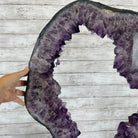 Extra Plus Quality Amethyst Druse Crystal Portal on a Stand, 85 lbs & 66.75" Tall Model #5606-0011 by Brazil Gems - Brazil GemsBrazil GemsExtra Plus Quality Amethyst Druse Crystal Portal on a Stand, 85 lbs & 66.75" Tall Model #5606-0011 by Brazil GemsPortals on Fixed Bases5606-0011