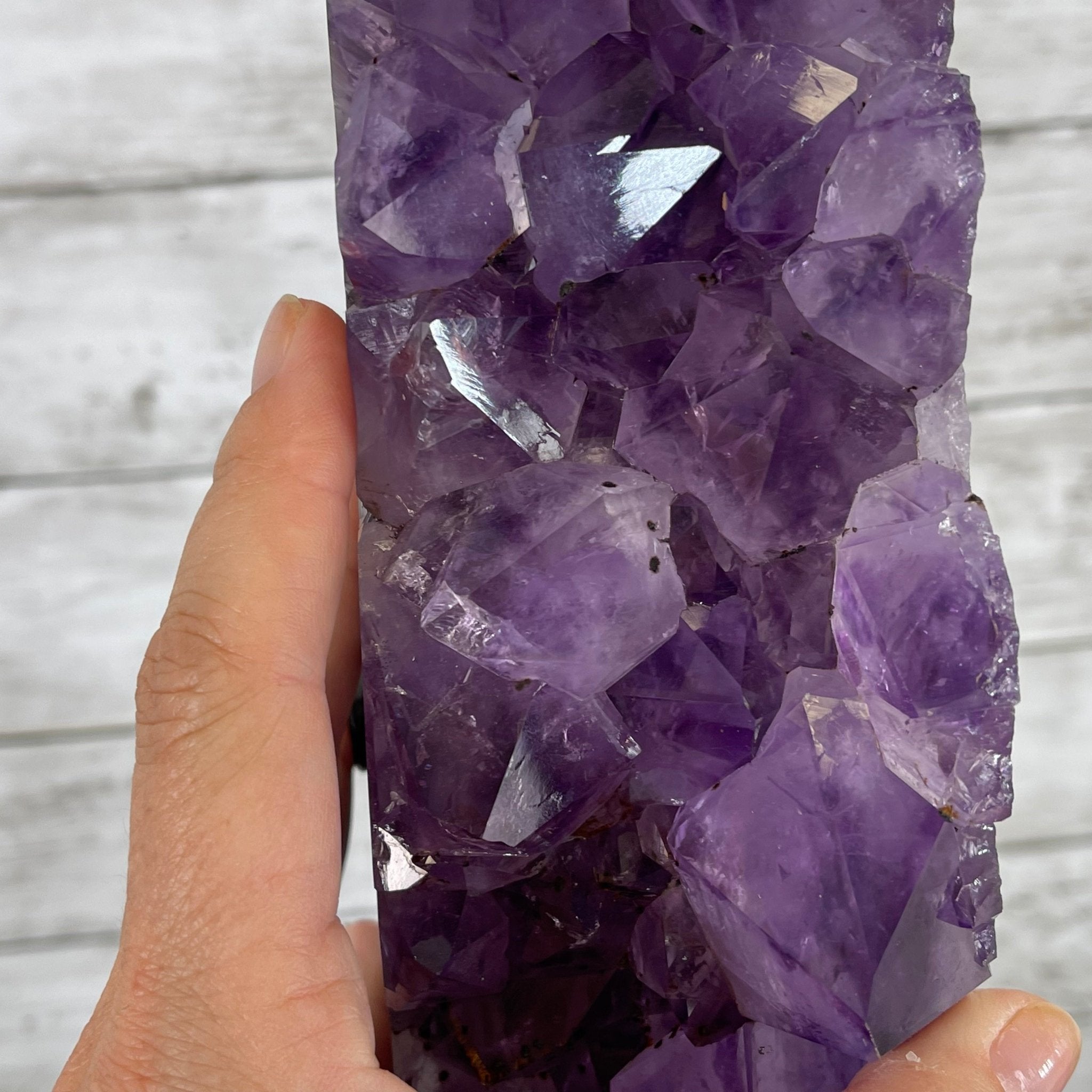 Extra Plus Quality Amethyst Druse Crystal Portal on a Stand, 85 lbs & 66.75" Tall Model #5606-0011 by Brazil Gems - Brazil GemsBrazil GemsExtra Plus Quality Amethyst Druse Crystal Portal on a Stand, 85 lbs & 66.75" Tall Model #5606-0011 by Brazil GemsPortals on Fixed Bases5606-0011