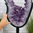 Extra Plus Quality Amethyst Druse Crystal Portal on a Stand, 85 lbs & 66.75" Tall Model #5606-0011 by Brazil Gems - Brazil GemsBrazil GemsExtra Plus Quality Amethyst Druse Crystal Portal on a Stand, 85 lbs & 66.75" Tall Model #5606-0011 by Brazil GemsPortals on Fixed Bases5606-0011