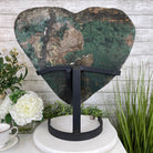 Extra Plus Quality Amethyst Heart Geode, metal stand, 57.9 lbs & 20.75" Tall #5463-0193 by Brazil Gems - Brazil GemsBrazil GemsExtra Plus Quality Amethyst Heart Geode, metal stand, 57.9 lbs & 20.75" Tall #5463-0193 by Brazil GemsHearts5463-0193