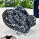 Extra Plus Quality Amethyst Heart Geode on an Acrylic Stand, 0.29 lbs & 2.1" Tall #5462-0024 by Brazil Gems - Brazil GemsBrazil GemsExtra Plus Quality Amethyst Heart Geode on an Acrylic Stand, 0.29 lbs & 2.1" Tall #5462-0024 by Brazil GemsHearts5462-0024