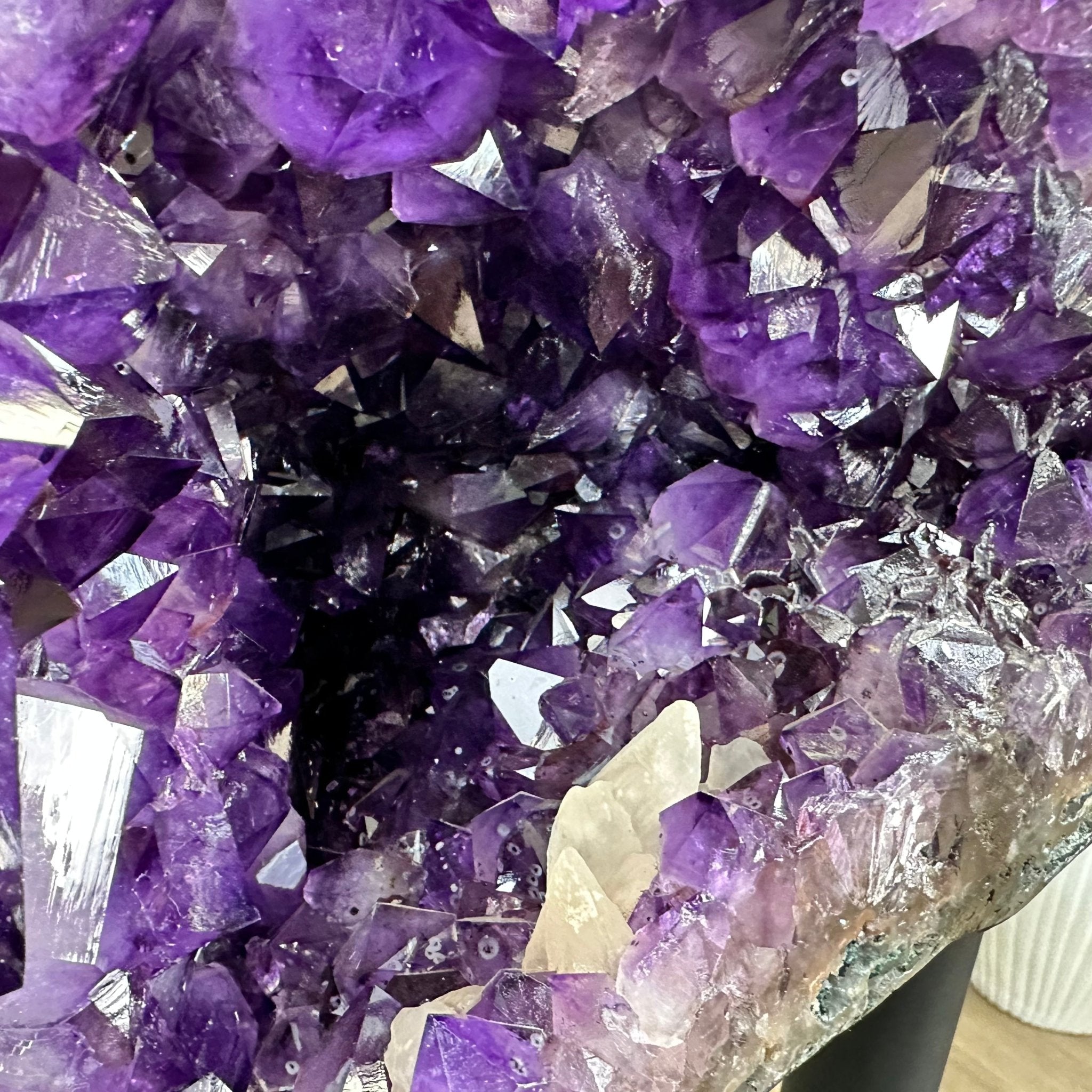 Extra Plus Quality Amethyst Wings on a Metal Stand, 174.2 lbs, 34.75" Tall #5493-0036 - Brazil GemsBrazil GemsExtra Plus Quality Amethyst Wings on a Metal Stand, 174.2 lbs, 34.75" Tall #5493-0036Amethyst Butterfly Wings5493-0036