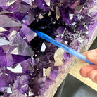 Extra Plus Quality Amethyst Wings on a Metal Stand, 174.2 lbs, 34.75" Tall #5493-0036 - Brazil GemsBrazil GemsExtra Plus Quality Amethyst Wings on a Metal Stand, 174.2 lbs, 34.75" Tall #5493-0036Amethyst Butterfly Wings5493-0036