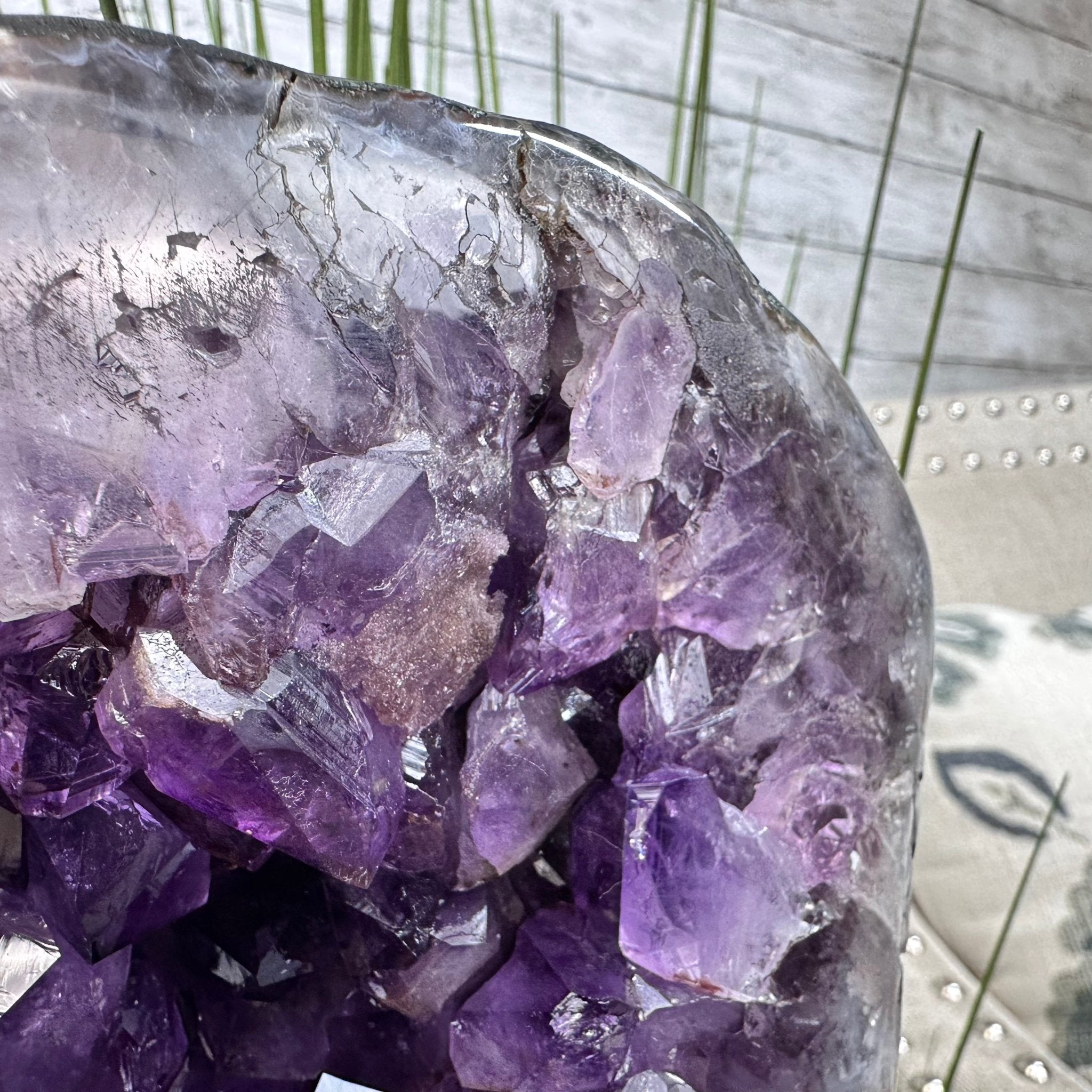 Extra Plus Quality Amethyst Wings on a Metal Stand, 174.2 lbs, 34.75" Tall #5493-0036 - Brazil GemsBrazil GemsExtra Plus Quality Amethyst Wings on a Metal Stand, 174.2 lbs, 34.75" Tall #5493-0036Amethyst Butterfly Wings5493-0036