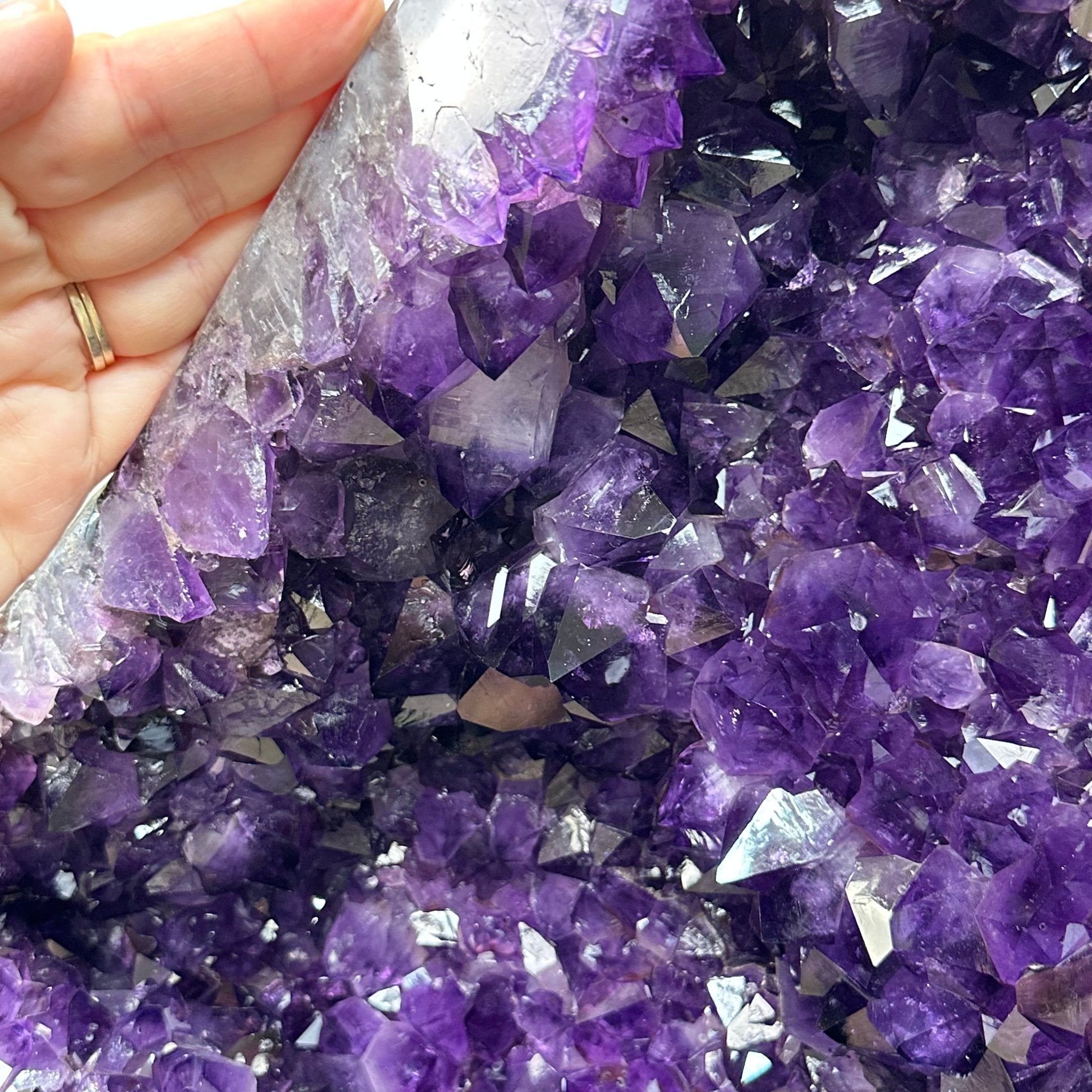Extra Plus Quality Amethyst Wings on a Metal Stand, 174.2 lbs, 34.75" Tall #5493-0036 - Brazil GemsBrazil GemsExtra Plus Quality Amethyst Wings on a Metal Stand, 174.2 lbs, 34.75" Tall #5493-0036Amethyst Butterfly Wings5493-0036