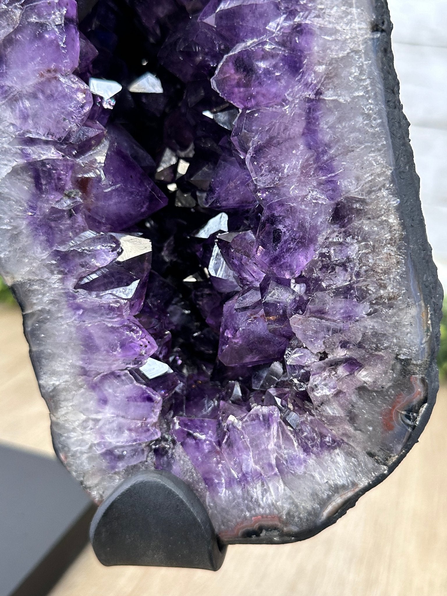 Extra Plus Quality Amethyst Wings on a Metal Stand, 178 lbs, 36" Tall #5493-0040 - Brazil GemsBrazil GemsExtra Plus Quality Amethyst Wings on a Metal Stand, 178 lbs, 36" Tall #5493-0040Amethyst Butterfly Wings5493-0040
