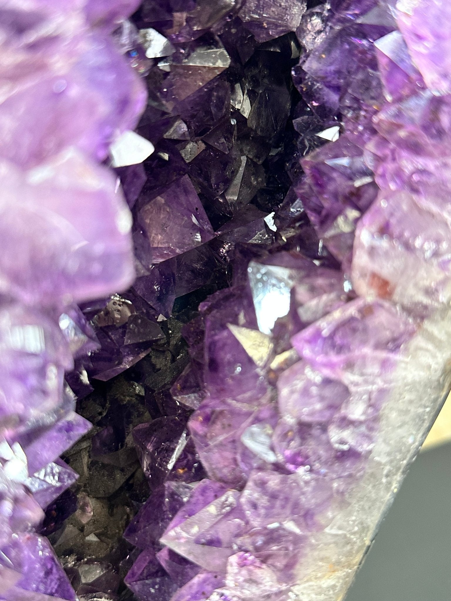 Extra Plus Quality Amethyst Wings on a Metal Stand, 178 lbs, 36" Tall #5493-0040 - Brazil GemsBrazil GemsExtra Plus Quality Amethyst Wings on a Metal Stand, 178 lbs, 36" Tall #5493-0040Amethyst Butterfly Wings5493-0040