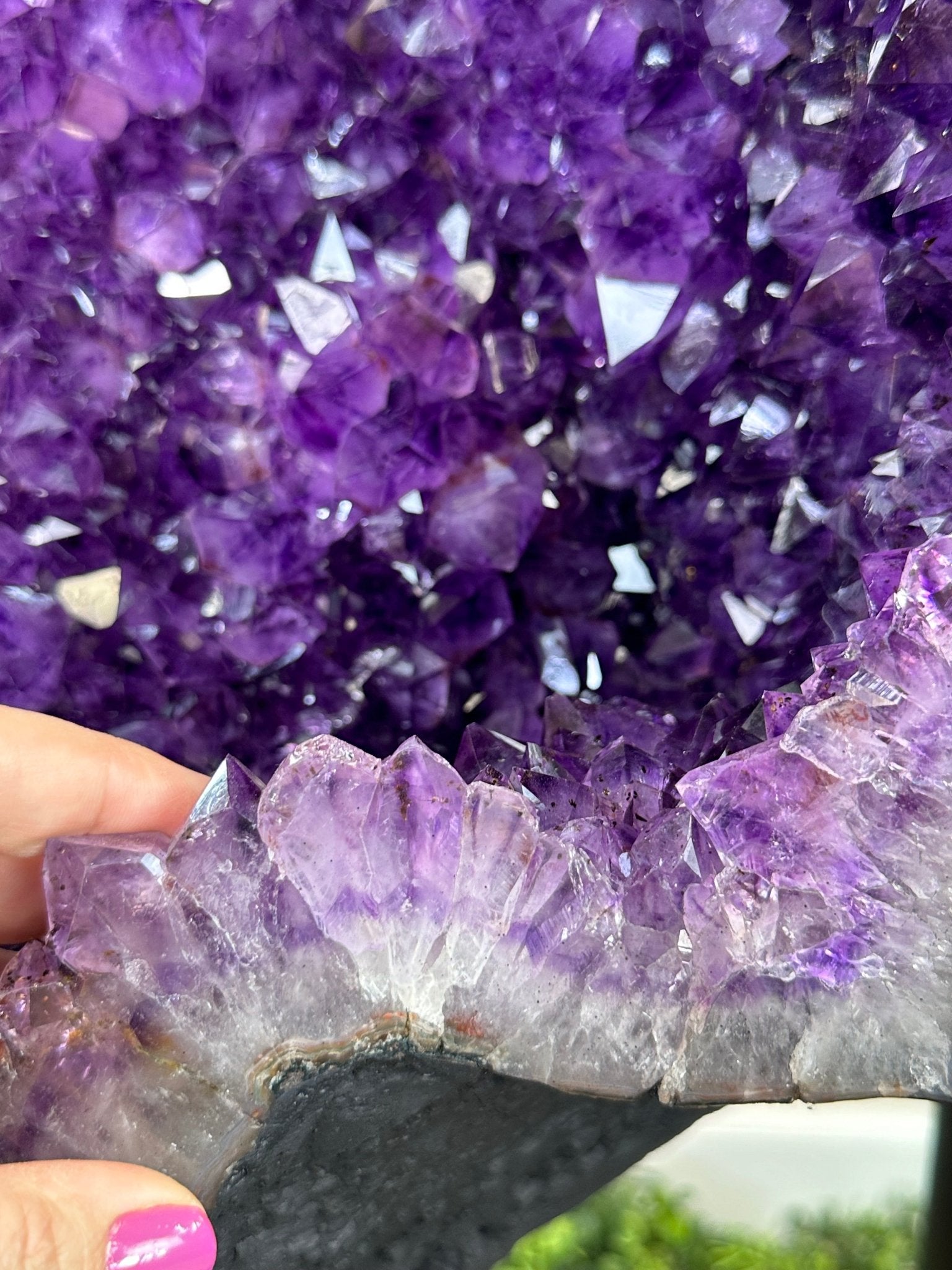 Extra Plus Quality Amethyst Wings on a Metal Stand, 178 lbs, 36" Tall #5493-0040 - Brazil GemsBrazil GemsExtra Plus Quality Amethyst Wings on a Metal Stand, 178 lbs, 36" Tall #5493-0040Amethyst Butterfly Wings5493-0040