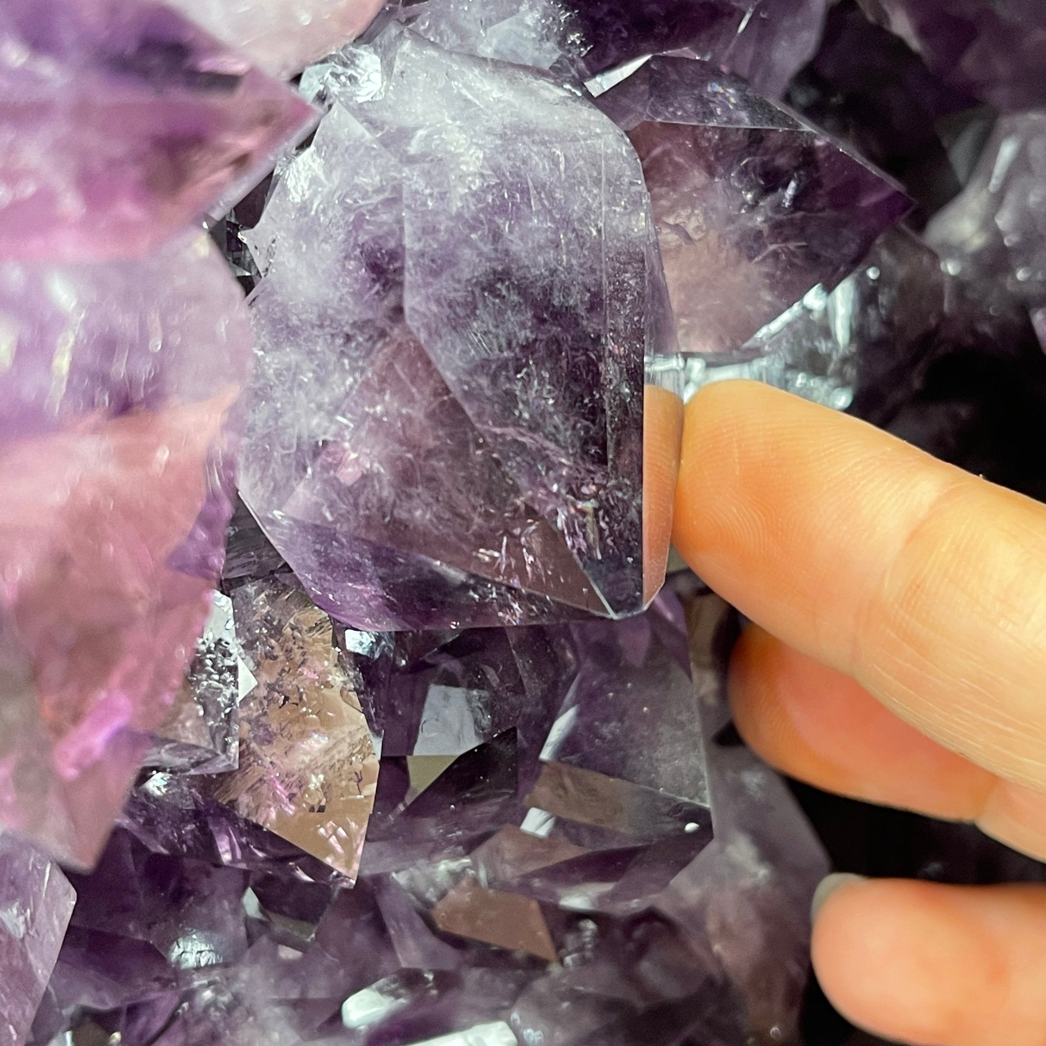 Extra Plus Quality Brazilian Amethyst Cathedral, 105.8 lbs & 23.75” tall Model #5601-0541 by Brazil Gems - Brazil GemsBrazil GemsExtra Plus Quality Brazilian Amethyst Cathedral, 105.8 lbs & 23.75” tall Model #5601-0541 by Brazil GemsCathedrals5601-0541