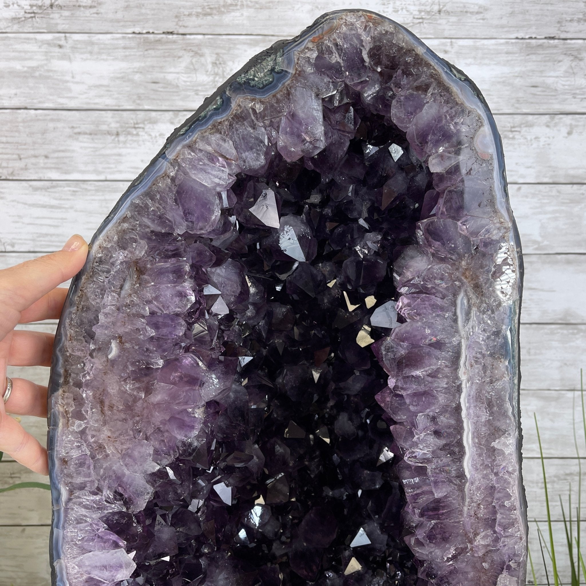 Extra Plus Quality Brazilian Amethyst Cathedral, 105.8 lbs & 23.75” tall Model #5601-0541 by Brazil Gems - Brazil GemsBrazil GemsExtra Plus Quality Brazilian Amethyst Cathedral, 105.8 lbs & 23.75” tall Model #5601-0541 by Brazil GemsCathedrals5601-0541