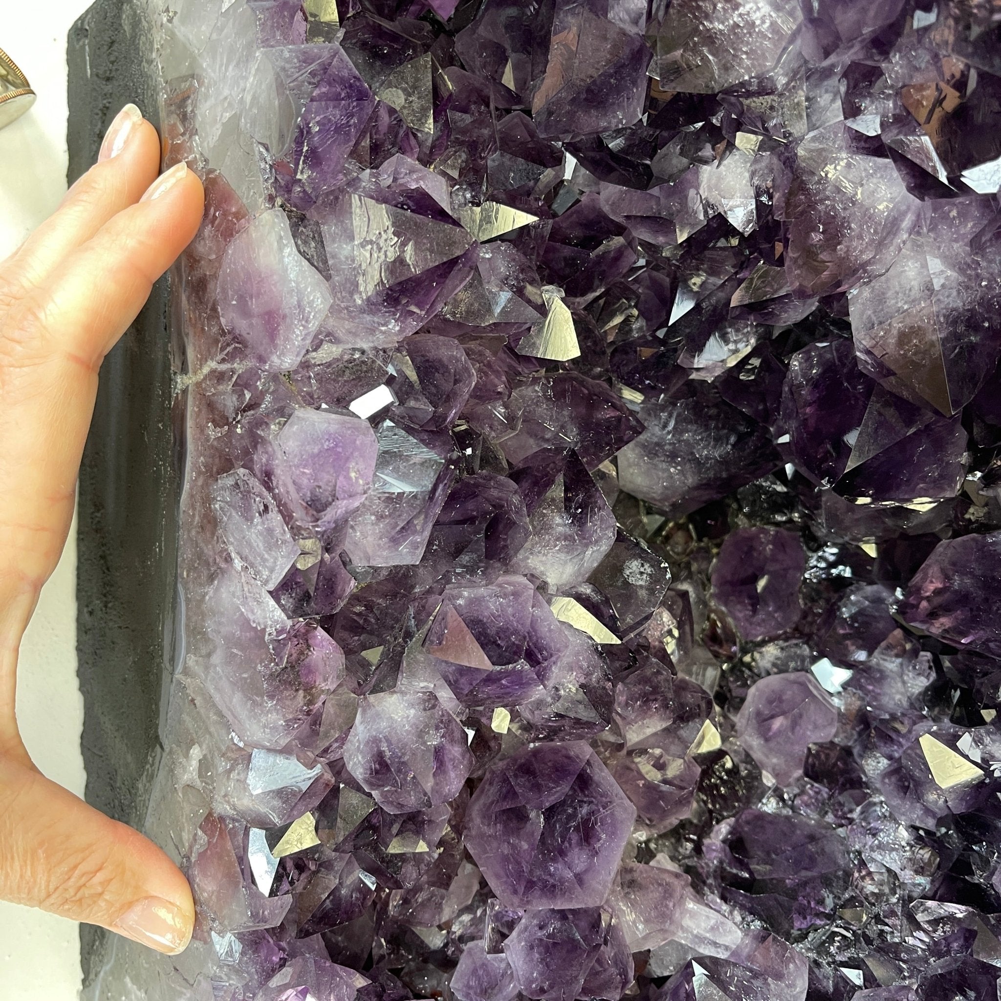 Extra Plus Quality Brazilian Amethyst Cathedral, 105.8 lbs & 23.75” tall Model #5601-0541 by Brazil Gems - Brazil GemsBrazil GemsExtra Plus Quality Brazilian Amethyst Cathedral, 105.8 lbs & 23.75” tall Model #5601-0541 by Brazil GemsCathedrals5601-0541