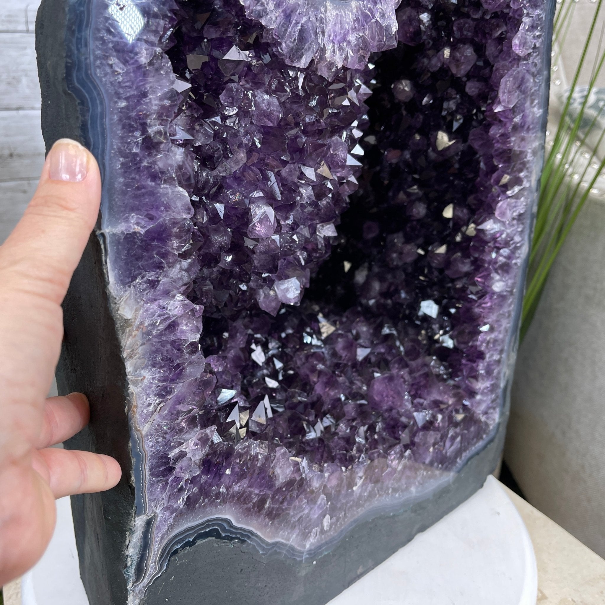 Extra Plus Quality Brazilian Amethyst Cathedral, 108.9 lbs & 20.75” tall #5601-0591 by Brazil Gems - Brazil GemsBrazil GemsExtra Plus Quality Brazilian Amethyst Cathedral, 108.9 lbs & 20.75” tall #5601-0591 by Brazil GemsCathedrals5601-0591
