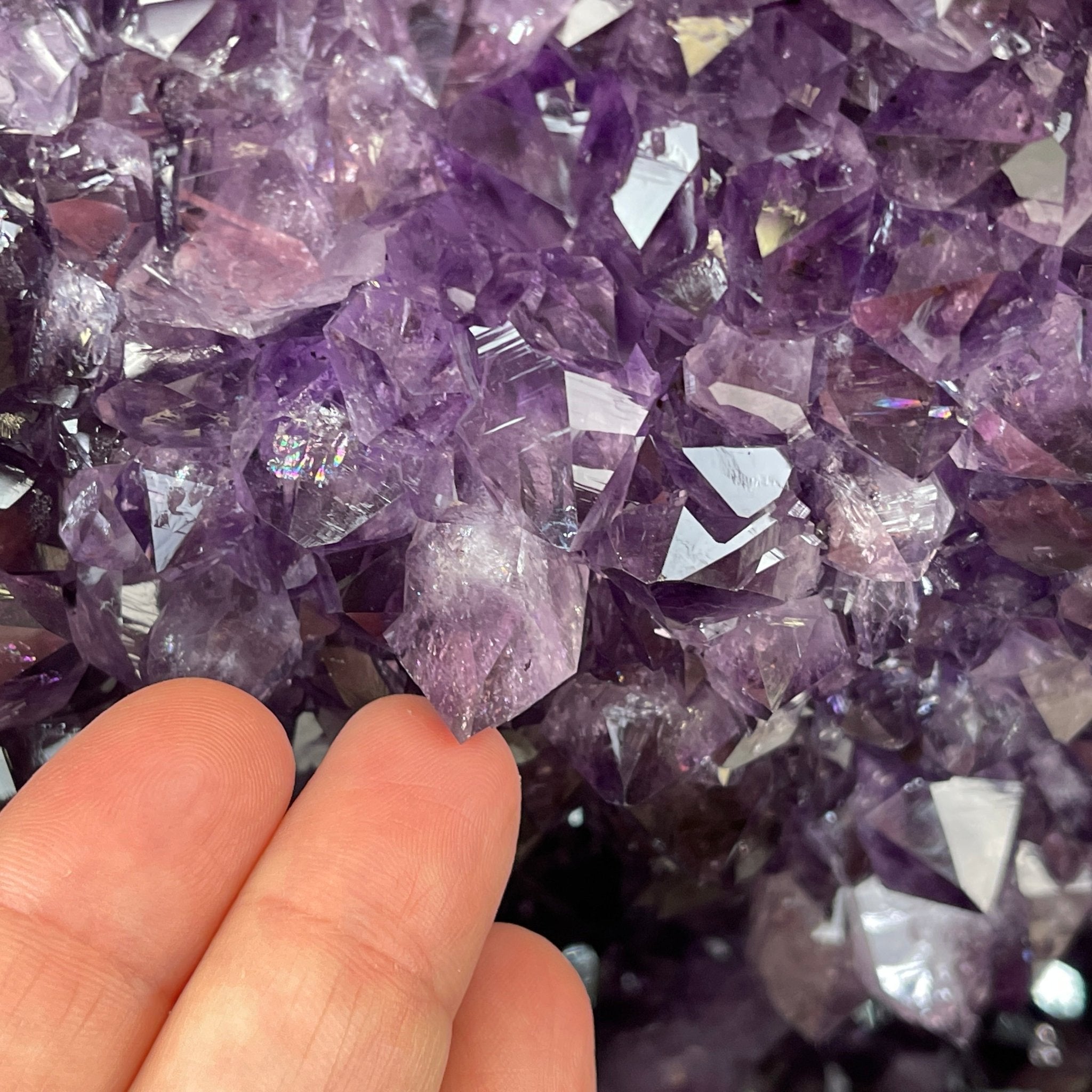 Extra Plus Quality Brazilian Amethyst Cathedral, 108.9 lbs & 20.75” tall #5601-0591 by Brazil Gems - Brazil GemsBrazil GemsExtra Plus Quality Brazilian Amethyst Cathedral, 108.9 lbs & 20.75” tall #5601-0591 by Brazil GemsCathedrals5601-0591