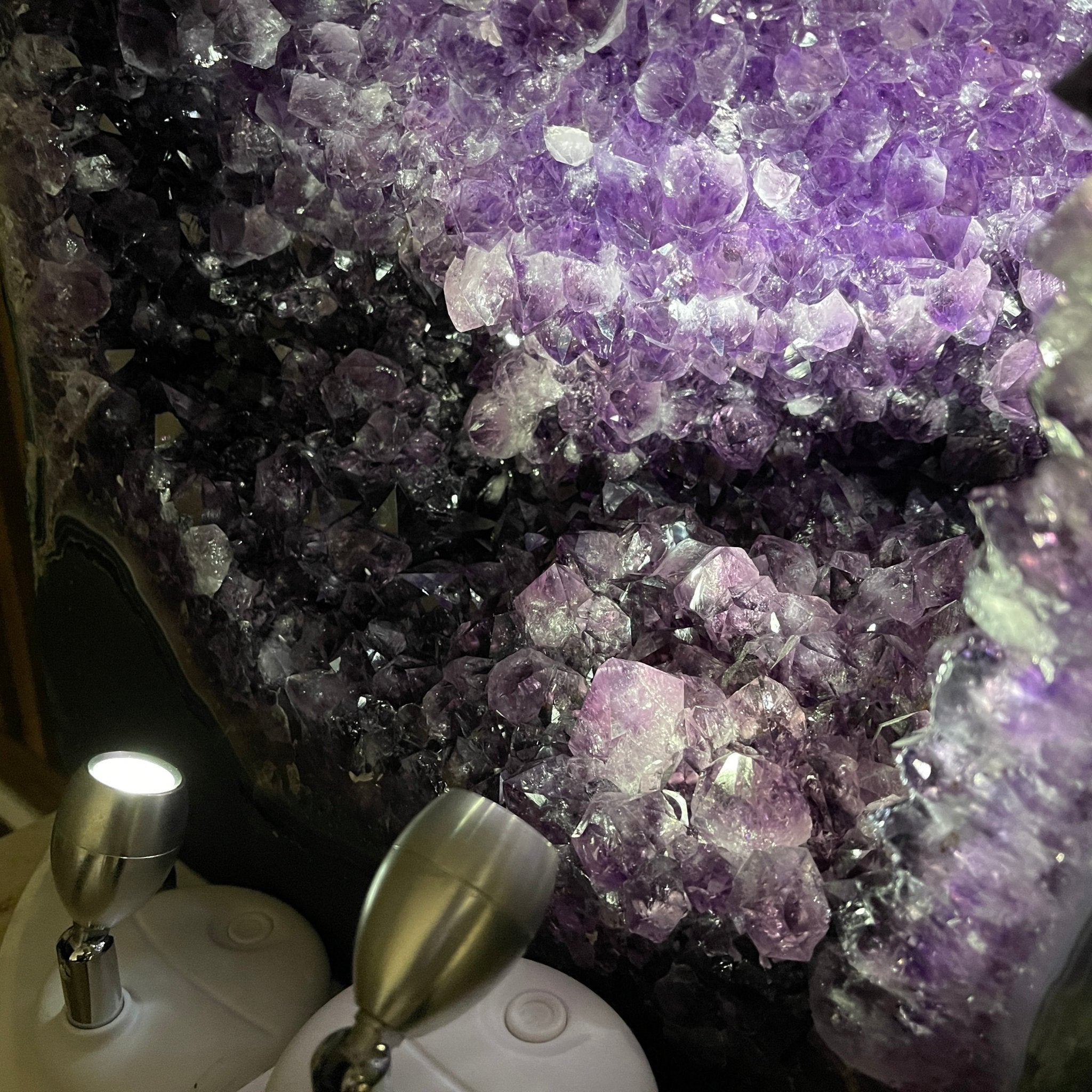 Extra Plus Quality Brazilian Amethyst Cathedral, 108.9 lbs & 20.75” tall #5601-0591 by Brazil Gems - Brazil GemsBrazil GemsExtra Plus Quality Brazilian Amethyst Cathedral, 108.9 lbs & 20.75” tall #5601-0591 by Brazil GemsCathedrals5601-0591
