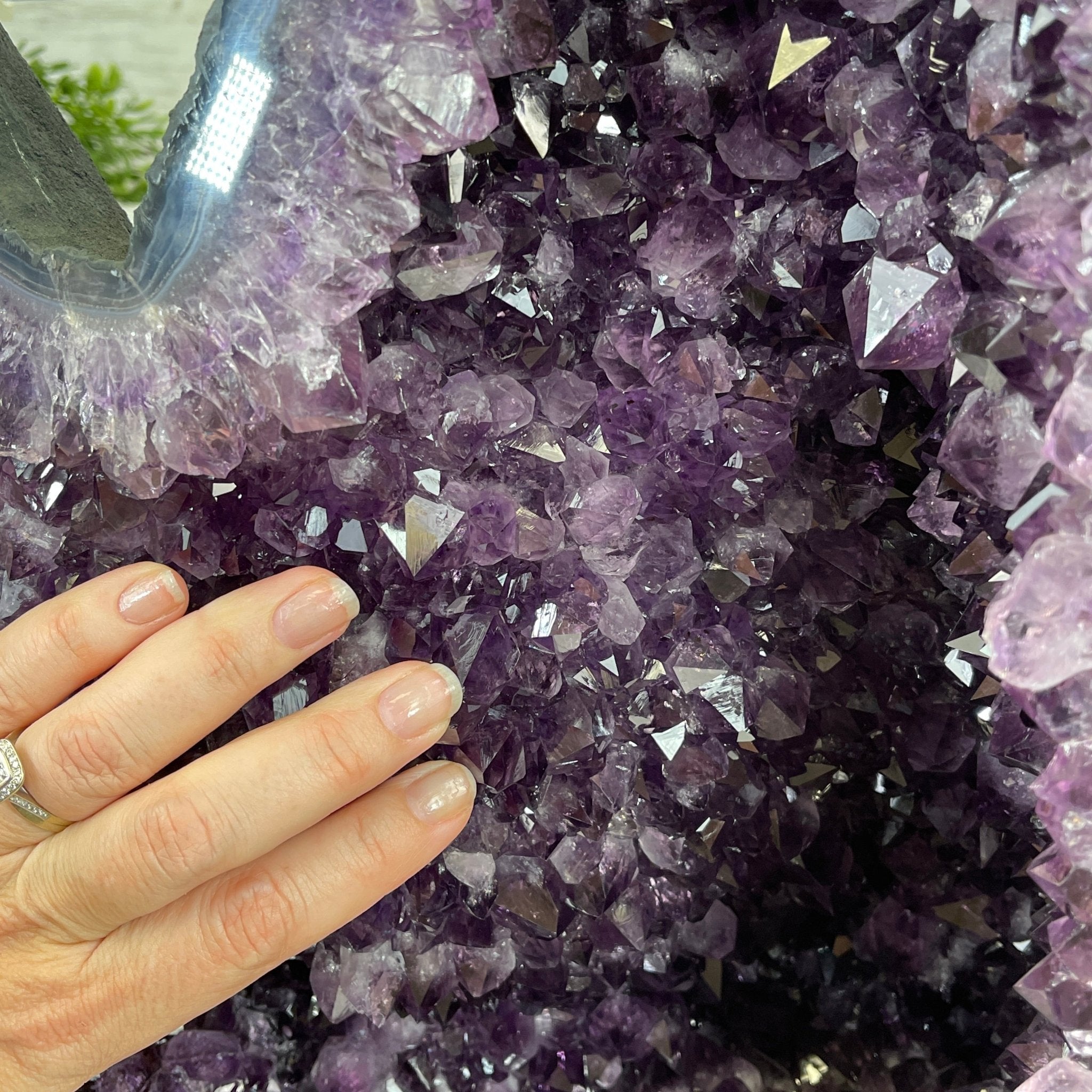 Extra Plus Quality Brazilian Amethyst Cathedral, 108.9 lbs & 20.75” tall #5601-0591 by Brazil Gems - Brazil GemsBrazil GemsExtra Plus Quality Brazilian Amethyst Cathedral, 108.9 lbs & 20.75” tall #5601-0591 by Brazil GemsCathedrals5601-0591