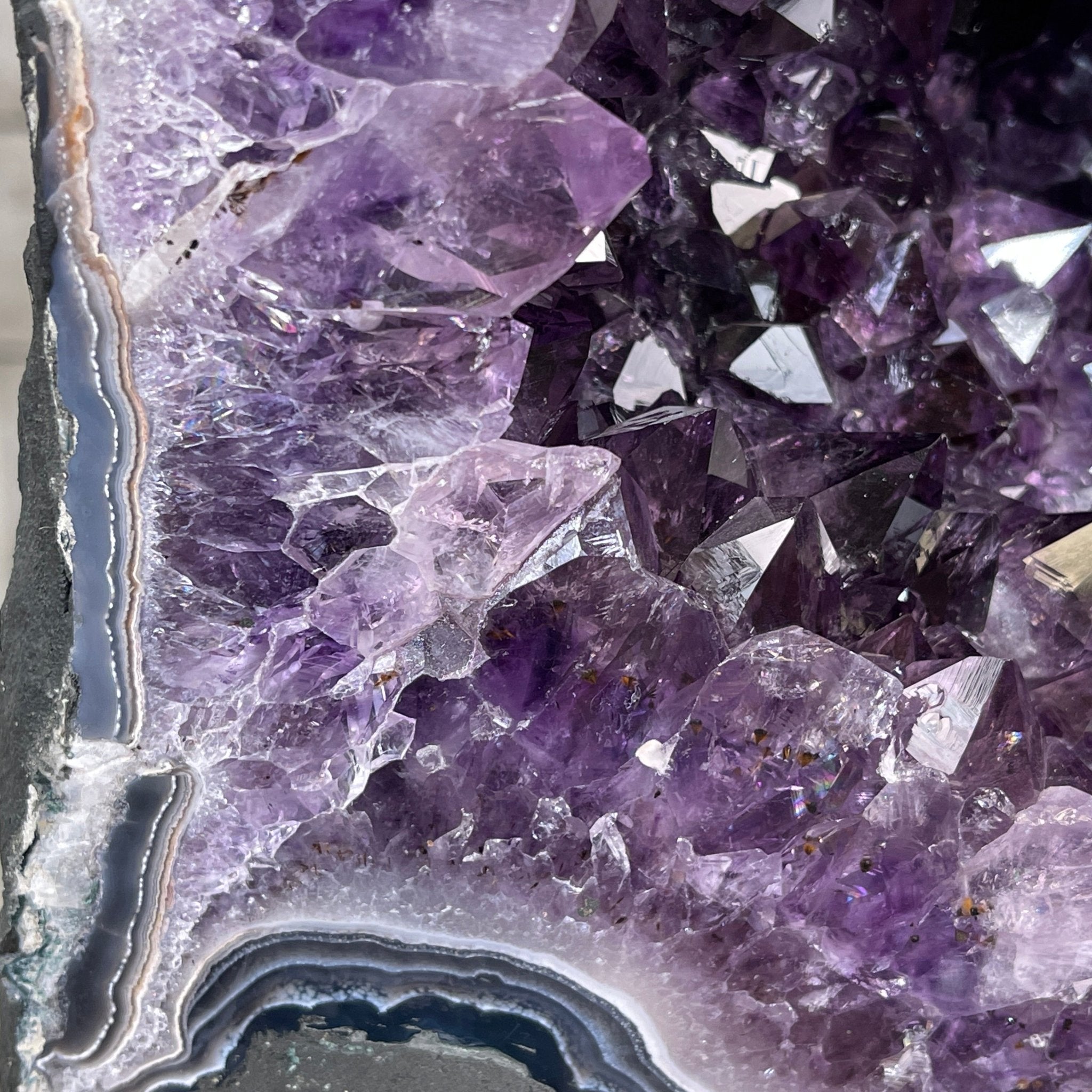 Extra Plus Quality Brazilian Amethyst Cathedral, 108.9 lbs & 20.75” tall #5601-0591 by Brazil Gems - Brazil GemsBrazil GemsExtra Plus Quality Brazilian Amethyst Cathedral, 108.9 lbs & 20.75” tall #5601-0591 by Brazil GemsCathedrals5601-0591
