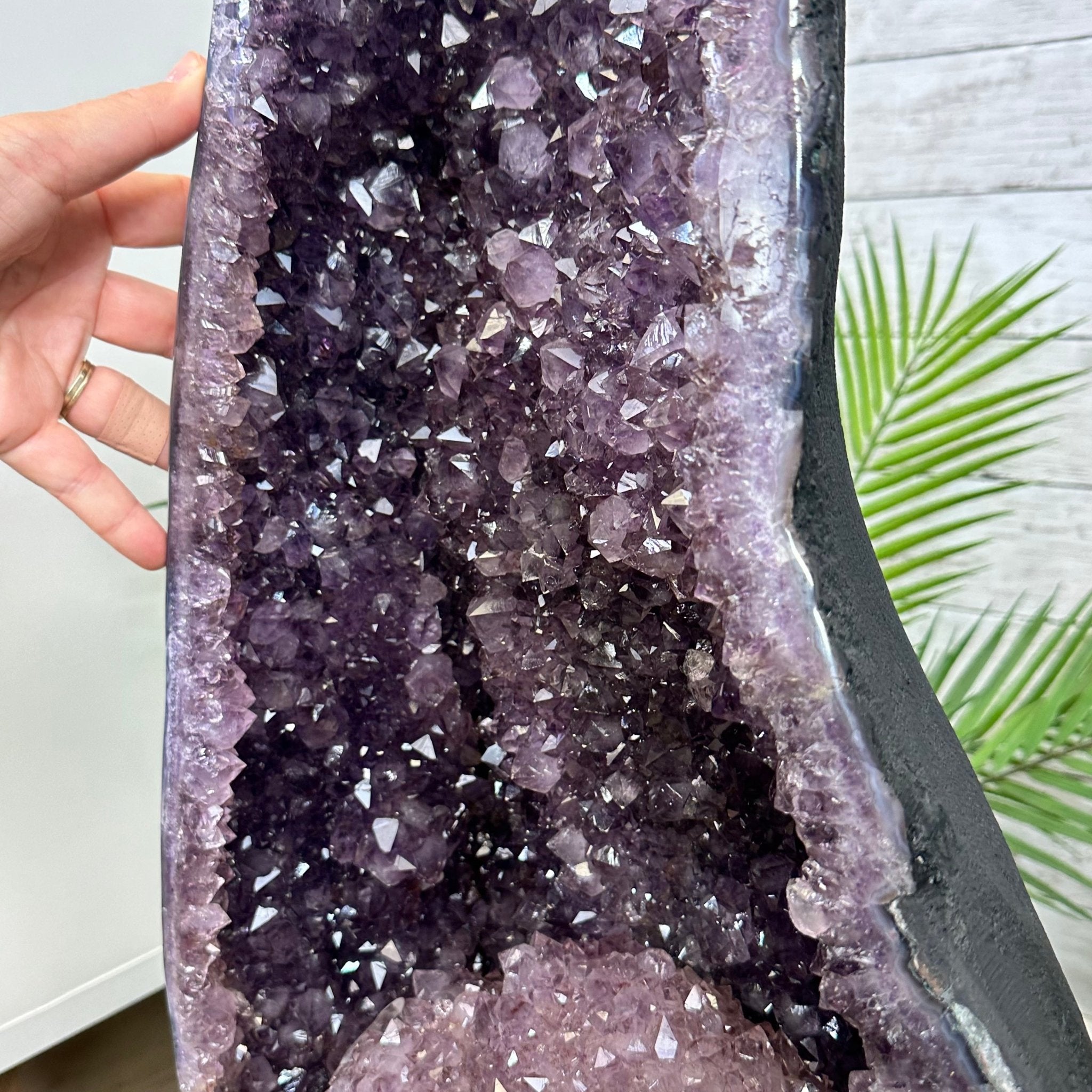 Extra Plus Quality Brazilian Amethyst Cathedral, 110.3 lbs & 35" Tall, Model #5601-1211 by Brazil Gems - Brazil GemsBrazil GemsExtra Plus Quality Brazilian Amethyst Cathedral, 110.3 lbs & 35" Tall, Model #5601-1211 by Brazil GemsCathedrals5601-1211