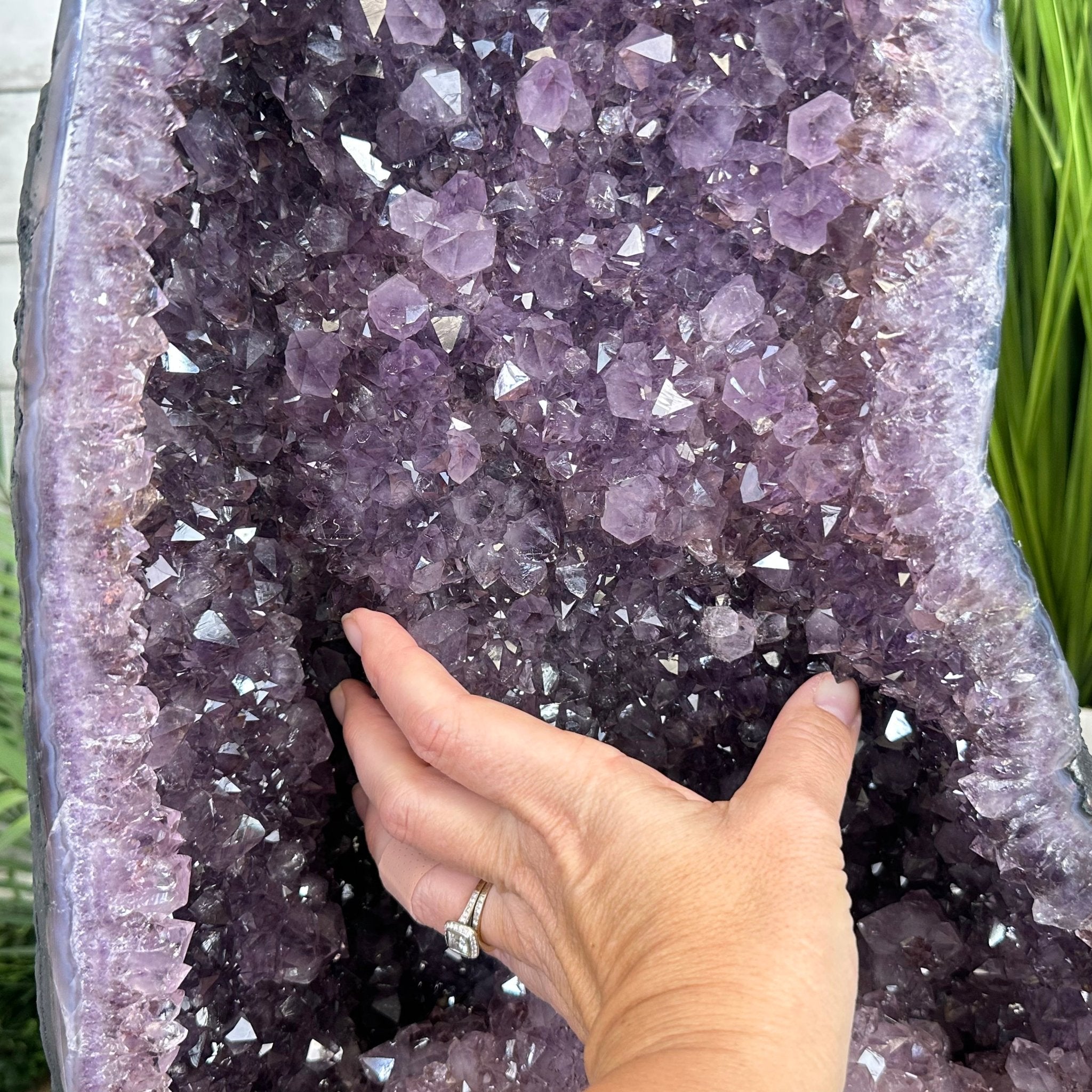 Extra Plus Quality Brazilian Amethyst Cathedral, 110.3 lbs & 35" Tall, Model #5601-1211 by Brazil Gems - Brazil GemsBrazil GemsExtra Plus Quality Brazilian Amethyst Cathedral, 110.3 lbs & 35" Tall, Model #5601-1211 by Brazil GemsCathedrals5601-1211