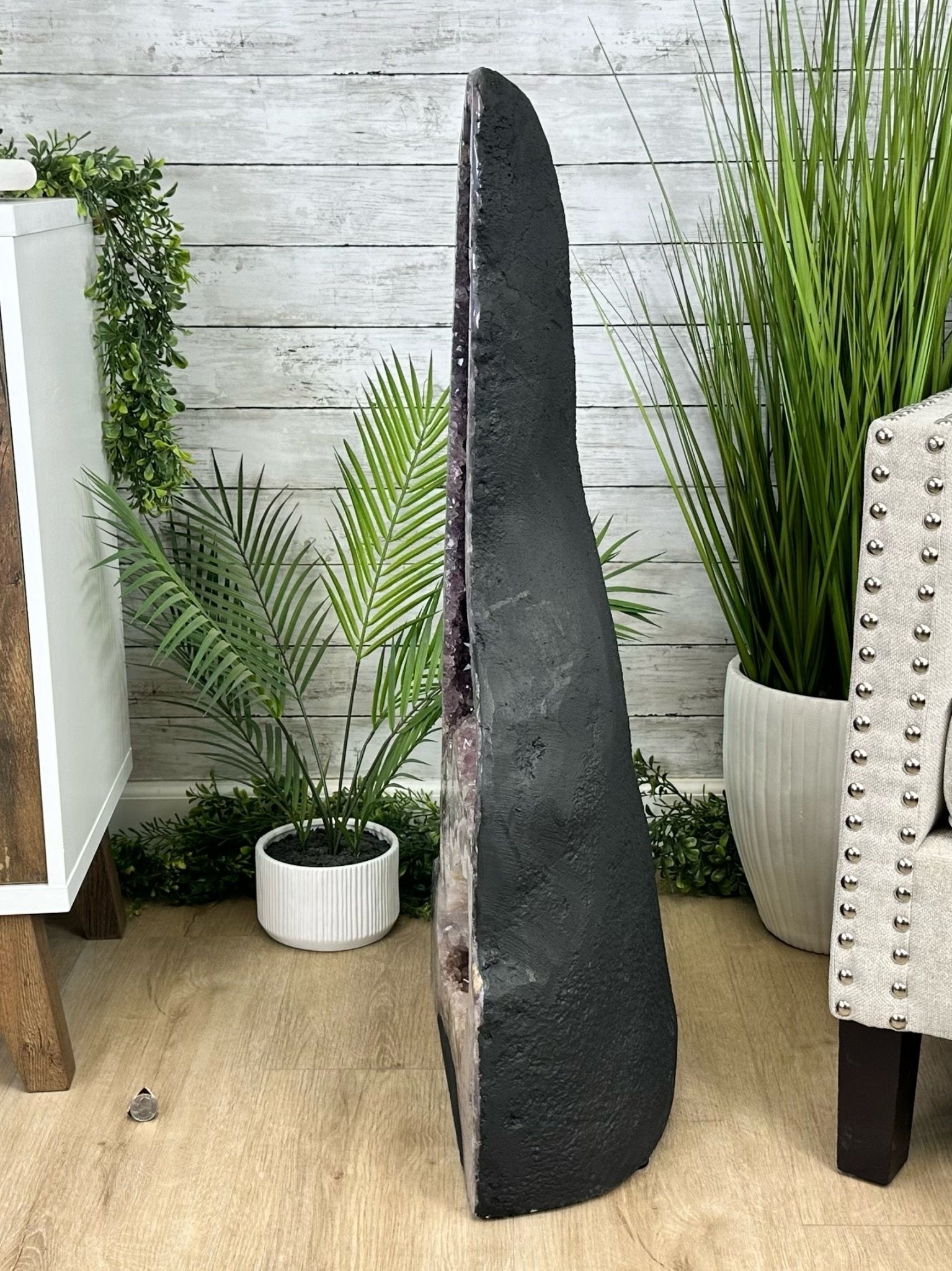 Extra Plus Quality Brazilian Amethyst Cathedral, 110.3 lbs & 35" Tall, Model #5601-1211 by Brazil Gems - Brazil GemsBrazil GemsExtra Plus Quality Brazilian Amethyst Cathedral, 110.3 lbs & 35" Tall, Model #5601-1211 by Brazil GemsCathedrals5601-1211